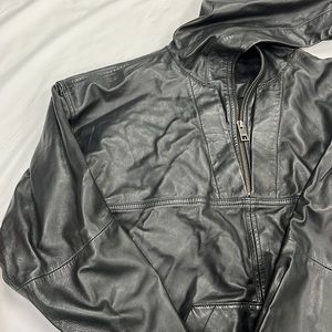 Zadig and Voltaire Leather Hoodie